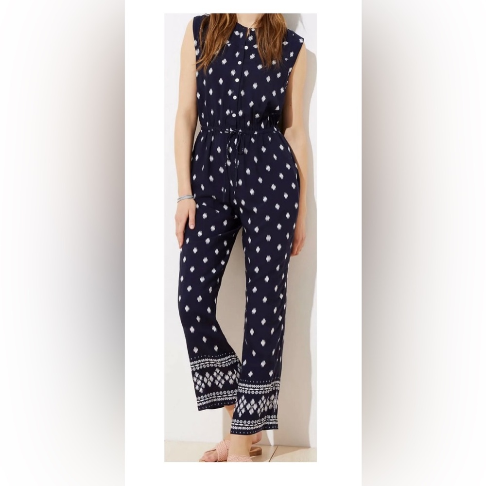 LOFT Blue Jumpsuit